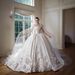 Butterfly French Style Satin Wedding Dress for High End Brides with Train And Three Dimensional Floral Design_ecoleips.com
