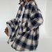 Women's Clothing Winter Plaid Long Sleeved Shirt Loose Casual Lazy Style Women's Large Print Jacket Fashion_ecoleips.com