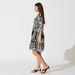 In Stock 2026 European And American Cross-border Spring/summer New Bohemian Resort Style Beach Short V-neck Loose Dress_ecoleips.com