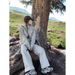 Stylish And Fashionable Jacket With High-Waisted Work Pants Set For Women Autumn Outfit Including Pants, Top, And Coat_ecoleips.com