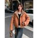 girl Girl Girl Korean Style Design Sense Reversible Short Jacket For Women Winter 2024 New White Duck Down Warm Casual Coat_ecoleips.com