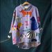Women's Animal Print Long Sleeve Shirt, Oversized Hawaiian Style Button Down Shirt, Stretchy Polyester Casual Blouse For Women_ecoleips.com