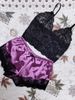 Sexy Lingerie Lace Split Three Point Sexy Suspenders See Through Pajamas And Pants Sets_ecoleips.com