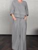 Women's Clothing Hot Products Women's Fashion Casual Solid Color Large Size Irregular Cotton And Linen Suits For Women_ecoleips.com