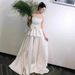 Women's Clothing Top Light Wedding Dress Bride Simple Niche Satin Temperament Out Of The Gauze Forest Bow Engagement Dress Skirt_ecoleips.com