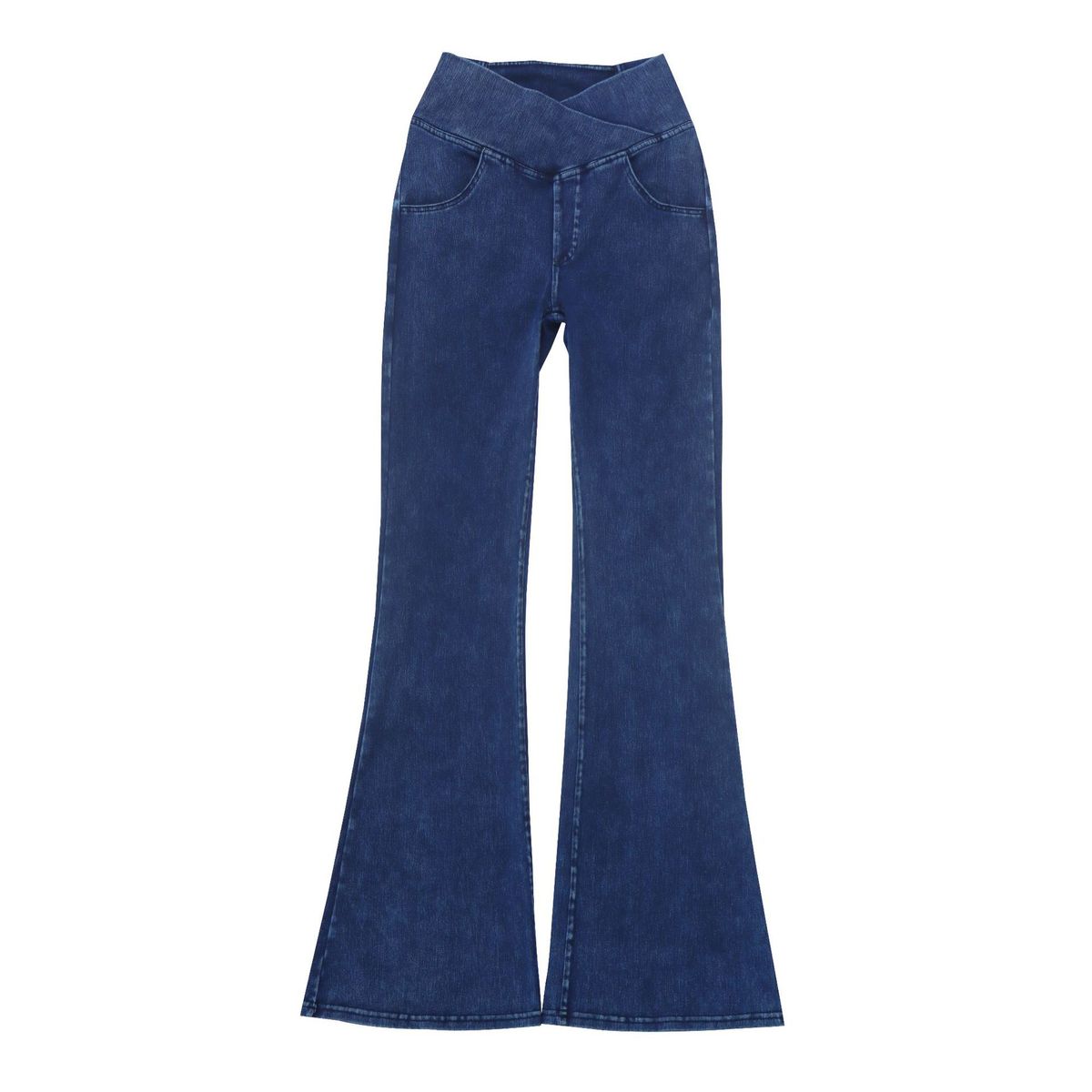 Women's Clothing Flared Pants Pocket Fitness Yoga Pants Quick Drying Female Peach Butt Wear Sports Trousers_ecoleips.com