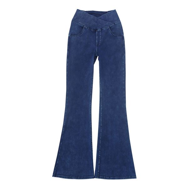 Women's Clothing Flared Pants Pocket Fitness Yoga Pants Quick Drying Female Peach Butt Wear Sports Trousers_ecoleips.com