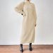Cashmere-Like Knit Dress – High Neck Long Sleeve Bodycon Sweater Dress For Women (Beige/Black/Wine, S-XL)_ecoleips.com