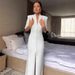 Women's Solid Color Cotton Dress Bodycon Style Casual Short Sleeve Sexy Fashion 2025 European American New_ecoleips.com