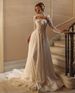 Women's Clothing Elegant Backless Long Sleeved Sequined Lace Wedding Dress Floor Length A-Line Vestedo Dreamy Bride Party Wear_ecoleips.com