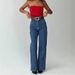 Women's Clothing Versatile Jeans Retro High Waist Straight Pants Casual Jeans For Women_ecoleips.com