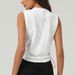 Women Sleeveless Yoga Shirt Summer Solid Color Loose Running Top Breathable Quick Dry Gym Vest Female Sportswear Workout Clothes_ecoleips.com