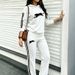 Women's Autumn Fashionable Versatile Comfortable Loose Fitting Tiger Logo Print Two Piece Set Hoodie And Pants_ecoleips.com