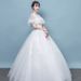2026 New Forest Style With Train, Round Neck, Korean Version, Princess Bridal Gown, Floor-Length, Slimming Wedding Dress_ecoleips.com