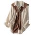 Men’s Clothing Shawl Design Niche Striped Shirt Women's Two Piece Tops Slimming And Age Reducing Shirt Fashionable Autumn_ecoleips.com