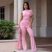 Elegant Lace Trim Jumpsuit for Women Long Sleeve Wide Leg Romper High-End Design Summer Fashion One-Piece Outfit_ecoleips.com