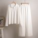 Cross-Border European And American Autumn Winter Sweater Suit Polo Collar Knitted Pullover + Wide-Leg Trousers Two-Piece_ecoleips.com