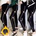 K Slimming And Slimming Heavy Industry Hot Pressed Diamond High Waisted Tight Pants With Leggings For Women's Outerwear_ecoleips.com