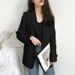 Women's Korean Style Loose Fit Suit Jacket Spring Autumn Trendy INS Street Style Little Blazer Top_ecoleips.com