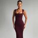 Slim Square Collar Sleeveless Dress for Women European And American Style Spring Summer Fashion Temperament Solid Color Streetwear_ecoleips.com