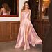 Elegant Satin A-Line Evening Gown – Strapless High-Waisted Prom Dress With Flowy Skirt For Formal Occasions_ecoleips.com