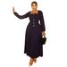 Elegant A‑Line Office Dress With Waist Definition & Flared Hem For Professional Women Breathable Stretch Polyester Fabric_ecoleips.com