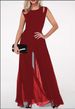 K Splicing One-piece Slim Fit Women's Round Neck Sleeveless Hollow Solid Color Jumpsuit_ecoleips.com