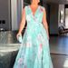 Women Off Shoulder Backless Printed Chiffon Dress Summer Elegant Lightweight Casual Holiday Beach Party Flowy A Line Dress_ecoleips.com