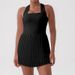 Spring Summer Anti Exposure Short Sleeve Jumpsuit Tennis Skirt Pleated Running Golf Sports Skirt Fashion Yoga Women's Clothing_ecoleips.com