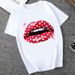 Women's Printed T-shirt Short Sleeves_ecoleips.com