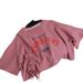 Summer Chic Short-Sleeved T-Shirt With Drawstring, High-Waisted Crop Top, And Stylish Base Layer For Women Perfect For_ecoleips.com