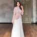 Modest Abaya Dress Women's Elegant Long Sleeved Color Blocked Dress Autumn Fashion Pleated Skirt Year Round Polyester_ecoleips.com
