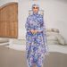 New Plus Size Women's Muslim Traditional Scarf Integrated Prayer Robe Fashion 3D Digital Print_ecoleips.com