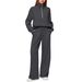 2025 European And American Women's Two-Piece Oversized Half-Zip Sweatshirt Wide-Leg Sweatpants Casual Set_ecoleips.com