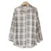 Women's Clothing Summer Plaid Shirt For Women Unique Design Loose Fit Chiffon Blouse Sun Protection Top_ecoleips.com