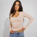 Cross-border Best-selling Women's Long-sleeve Tight-fitting Base Shirt, European And American Slim-fit Versatile Skims_ecoleips.com
