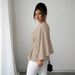 Cross-border TIKTOP Fashion Casual Elegant Popular Solid Color Belt Batwing Sleeve Top, A Must-have For Spring And_ecoleips.com