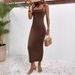 Elegant Backless Bodycon Evening Dress – Sexy Slit & Cowl Neck (Milk Silk, 12 Colors)_ecoleips.com