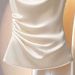 Women's Clothing Temperament Light Mature Style Satin Shirt Slim Shirt_ecoleips.com