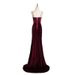 Women's Clothing White Wine Red Velvet Evening Dress Skirt Female Light Luxury Niche Toast Dress Bride Sling Slim Art Exam_ecoleips.com