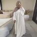 2025 In Stock Cross-Border E-commerce Middle Eastern Abaya Patchwork Large Hem Solid Color Loose Women's Long Dress 888_ecoleips.com