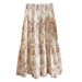 Gentle Floral Skirt Women's Spring And Summer New High Waist Temperament Slim And Thin A-shaped Big Swing Skirt_ecoleips.com