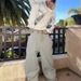Women's Clothing Hip Hop Embroidered Camouflage Double Waistband Pants Sports Casual Sweatpants Straight Trousers For Men And Women_ecoleips.com