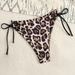 Verve 2025 New Style Swim Shorts Leopard Print Women's Fashion Sexy Hollow Drawstring Hot Spring_ecoleips.com