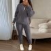 Best-selling Fashion Casual Knit Pants Sets On In Europe And America, Foreign Trade Women's Woolen Suits_ecoleips.com