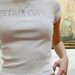 Summer New Arrival: American Street Style, Personalized Trendy Letter Rhinestone Embellished Short Crop Top With Round_ecoleips.com
