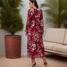 Women's Clothing Printed Dress Middle Eastern Arabic Long Sleeved Dress_ecoleips.com