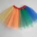 New Color Block Mesh Tutu Adult Dance Skirt_ecoleips.com