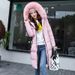 Women's Winter Coat With Faux Fur Collar – Long Loose Fit Cotton Blend Jacket (M-4XL, 6 Colors)_ecoleips.com
