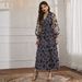 Elegant Fleece Mesh Dress With A Belt For Women's Spring And Summer_ecoleips.com